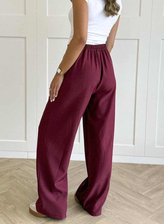 Co-ord set Rosalie bordeaux
