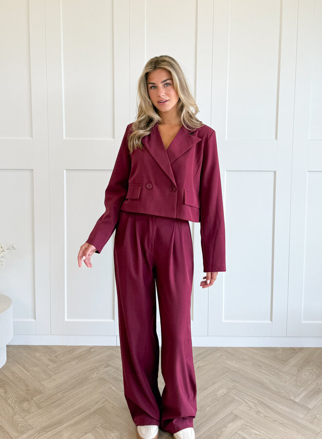 Co-ord set Rosalie bordeaux