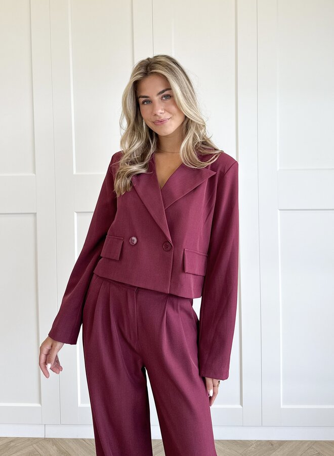 Co-ord set Rosalie bordeaux