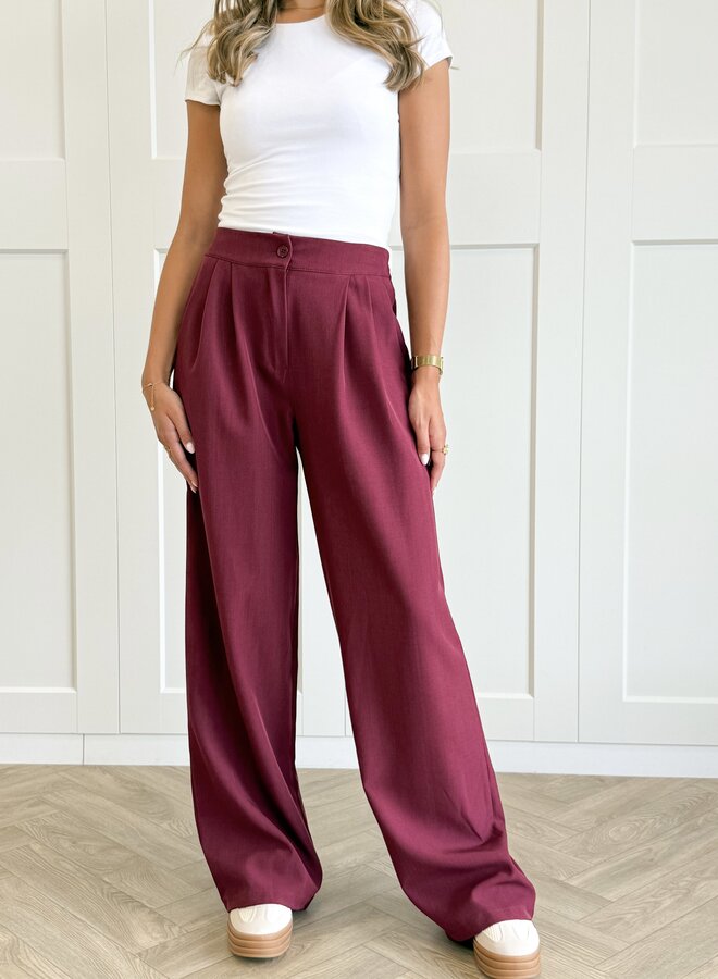 Co-ord set Rosalie bordeaux