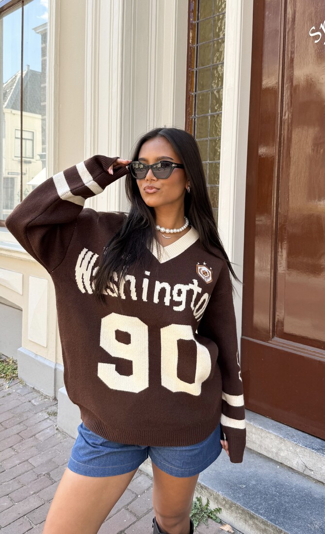 Oversized trui Washington bruin