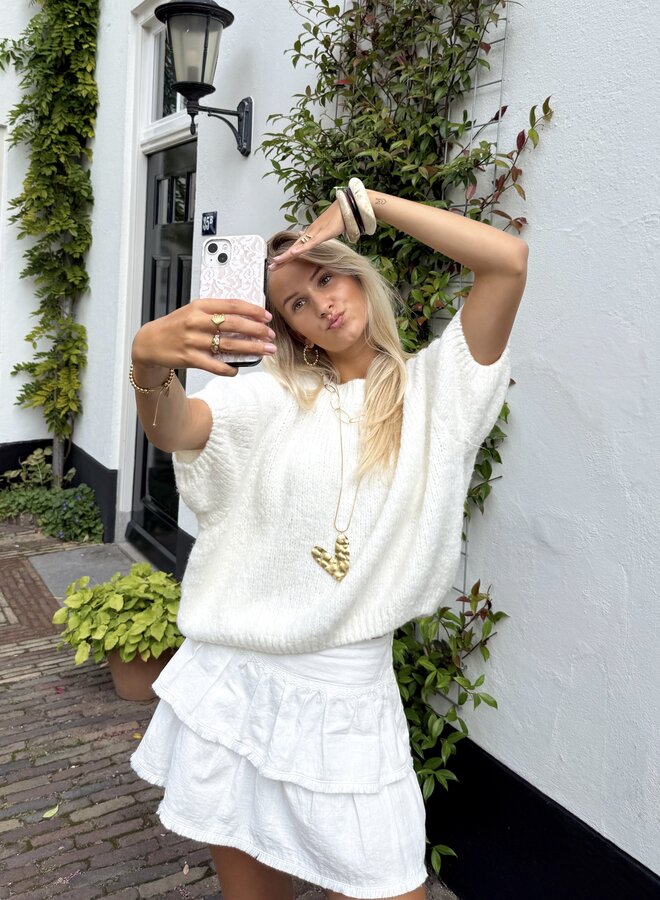 Ketting met grote hart bedel