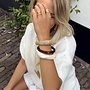 Bangle armband set beige