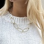 Ovaal cirkel ketting