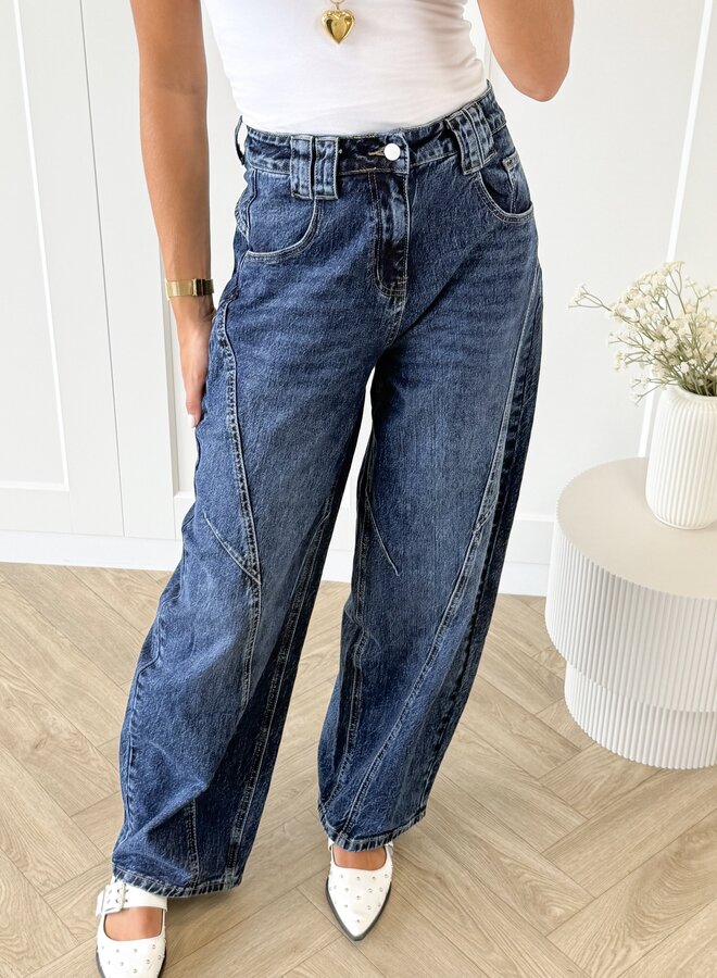 Jeans Balloon donkerblauw
