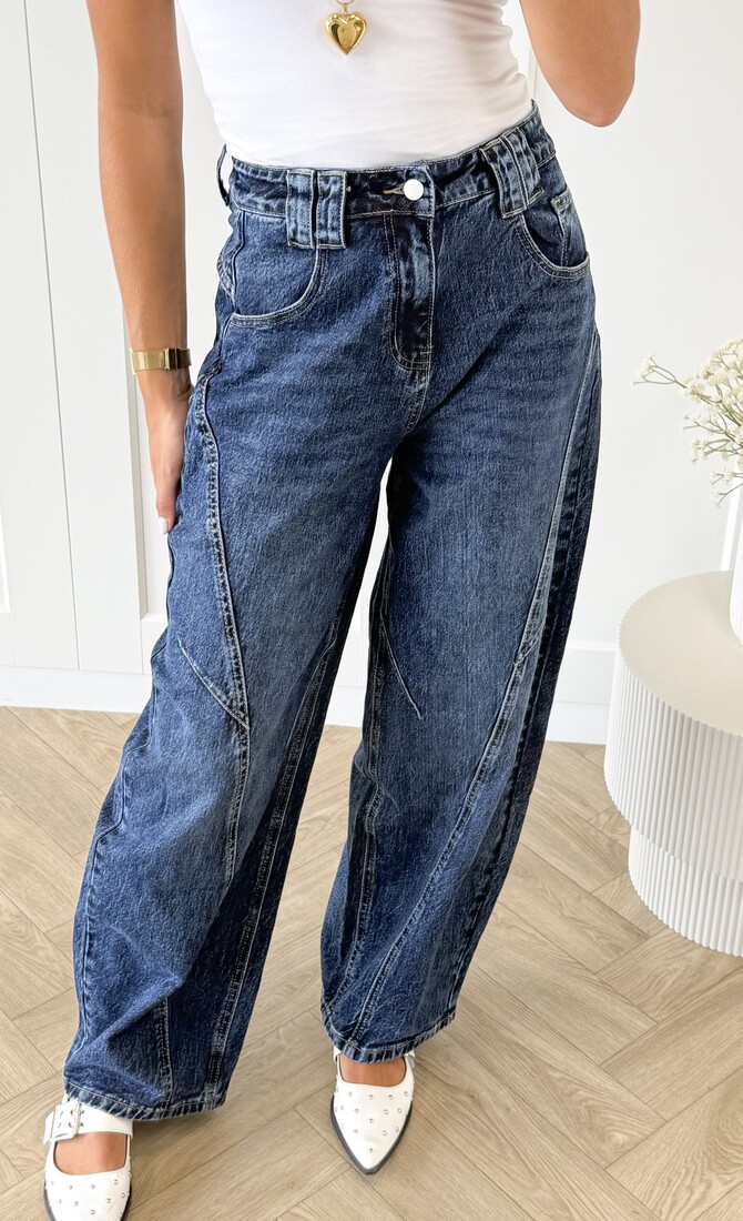 Jeans Balloon donkerblauw