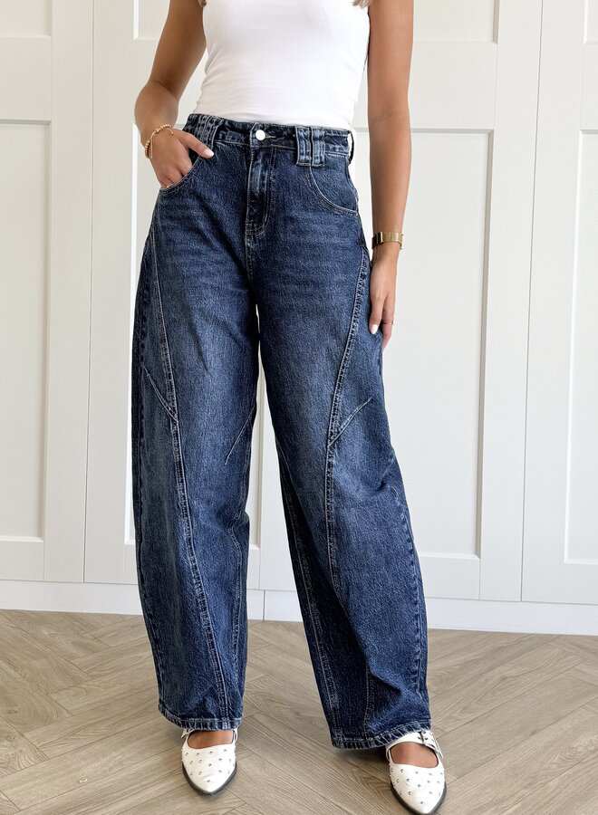 Jeans Balloon donkerblauw