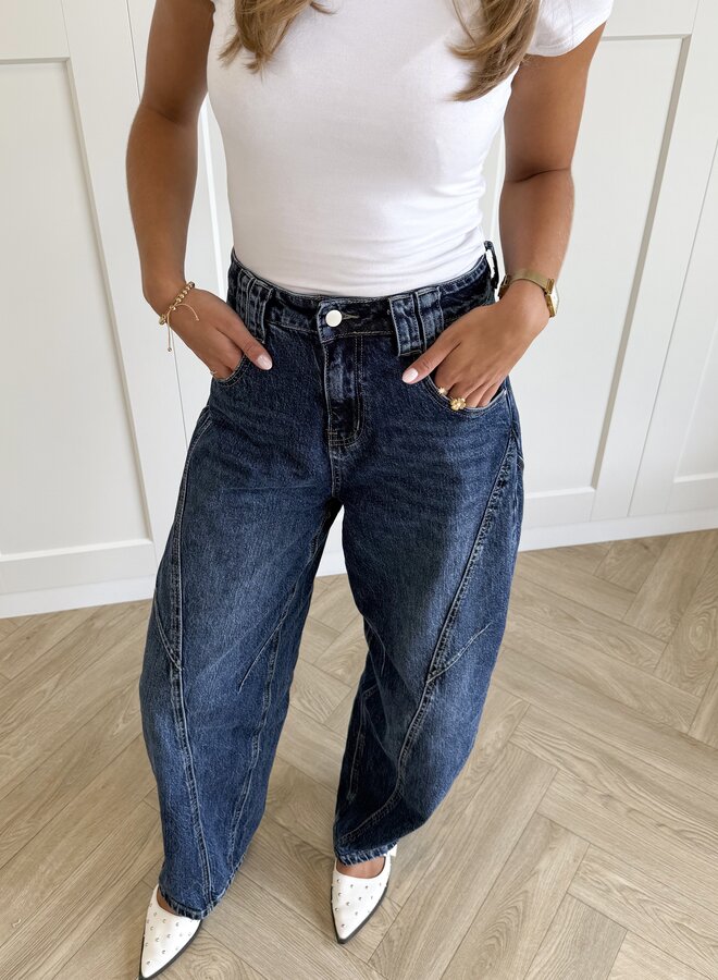 Jeans Balloon donkerblauw