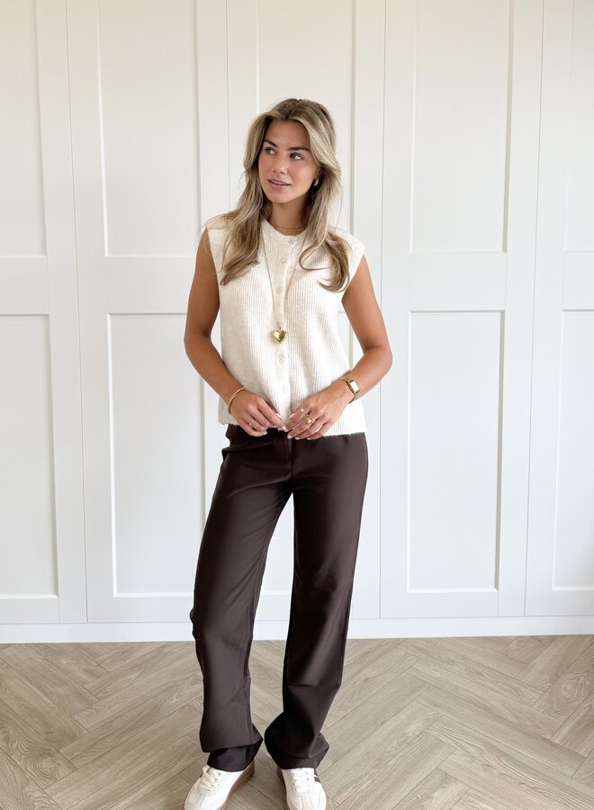 Knit gilet Jenny beige