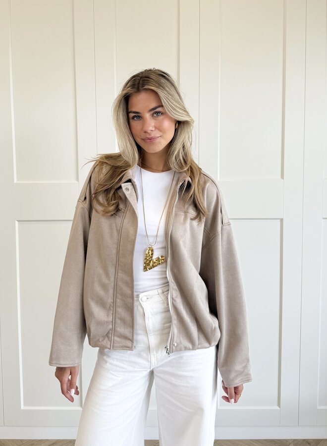Jas lieke taupe