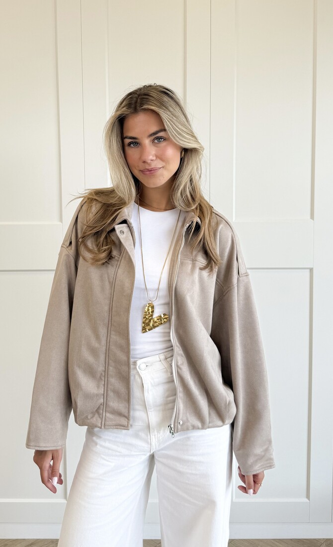 Jas lieke taupe