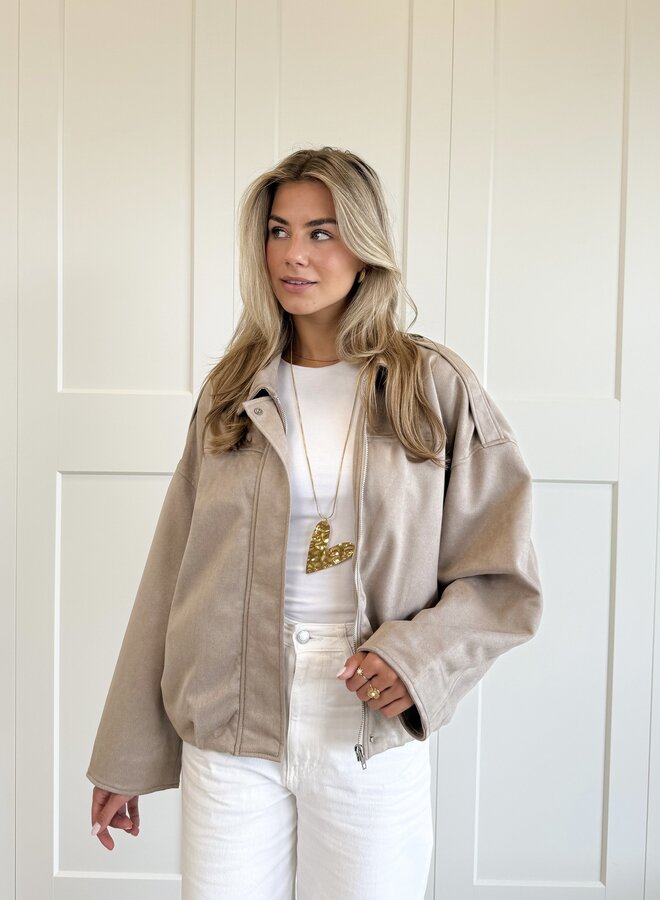 Jas lieke taupe
