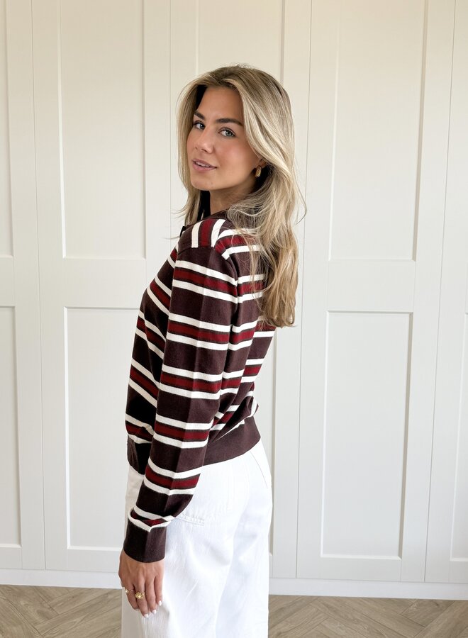Polo sweater Maren bruin