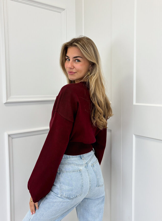 Trui June bordeaux