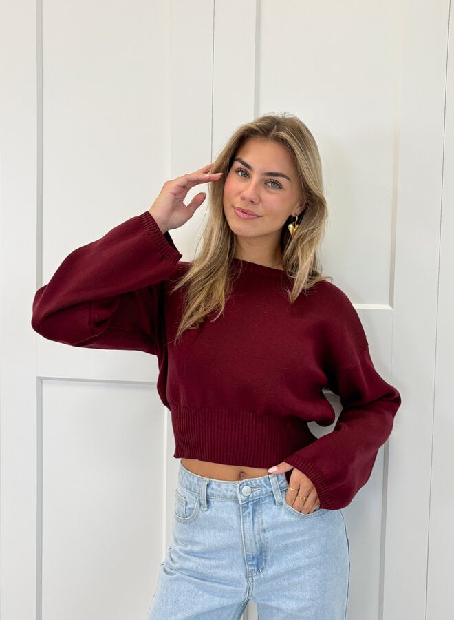 Trui June bordeaux