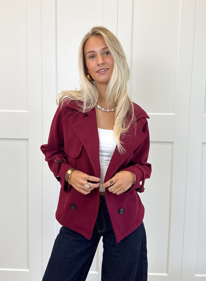 My perfect coat bordeaux
