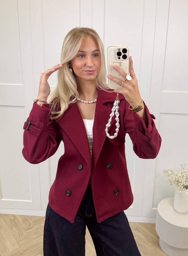 My perfect coat bordeaux