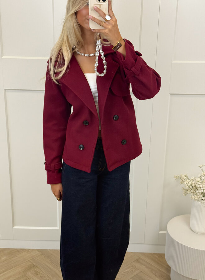 My perfect coat bordeaux