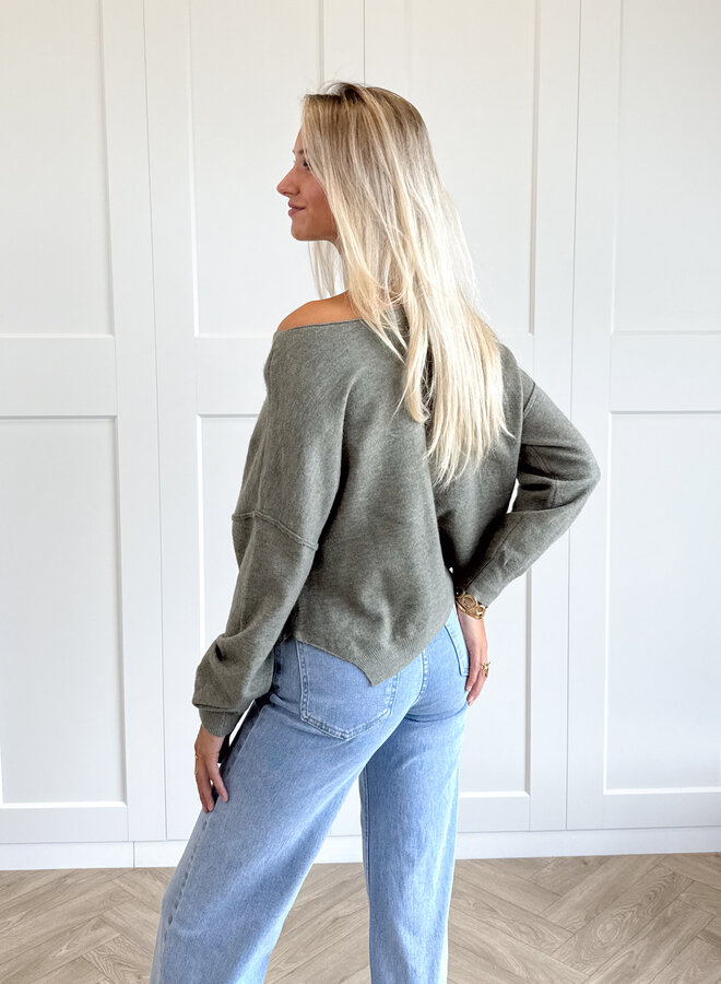Sweater Mila kaki