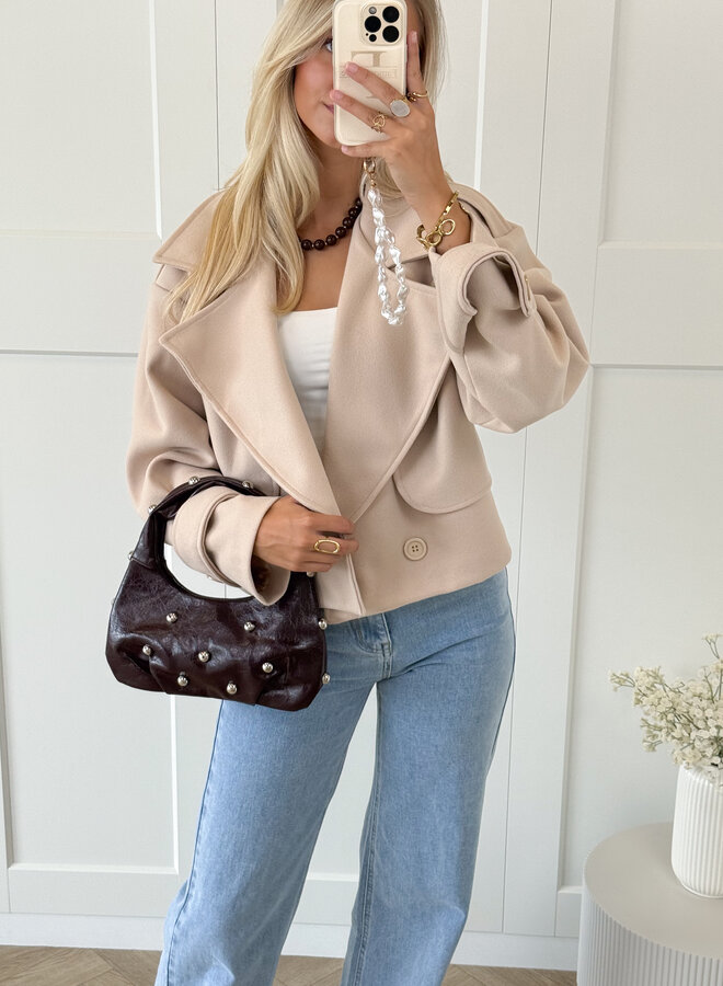 Trenchcoat jas Elena beige