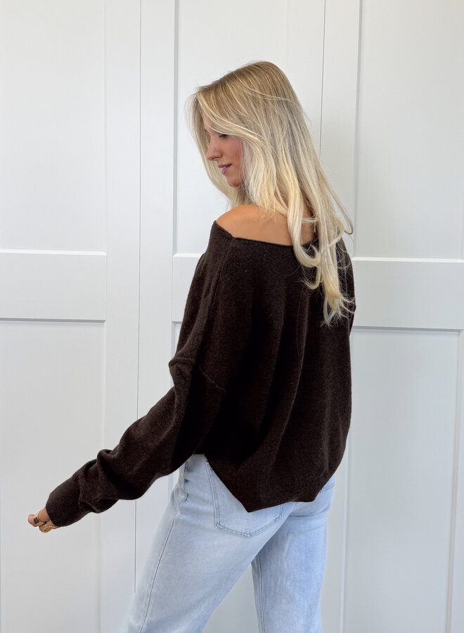 Sweater Mila bruin