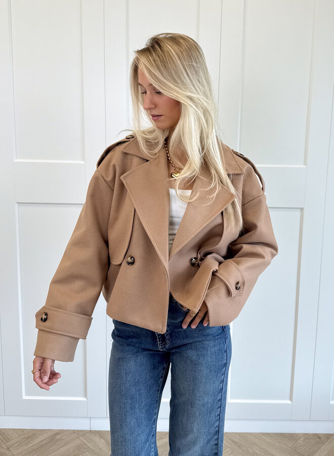 Trenchcoat jas Elena camel
