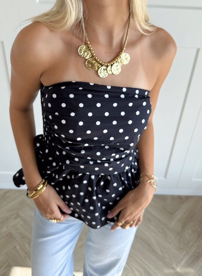 Strapless top Lola navy