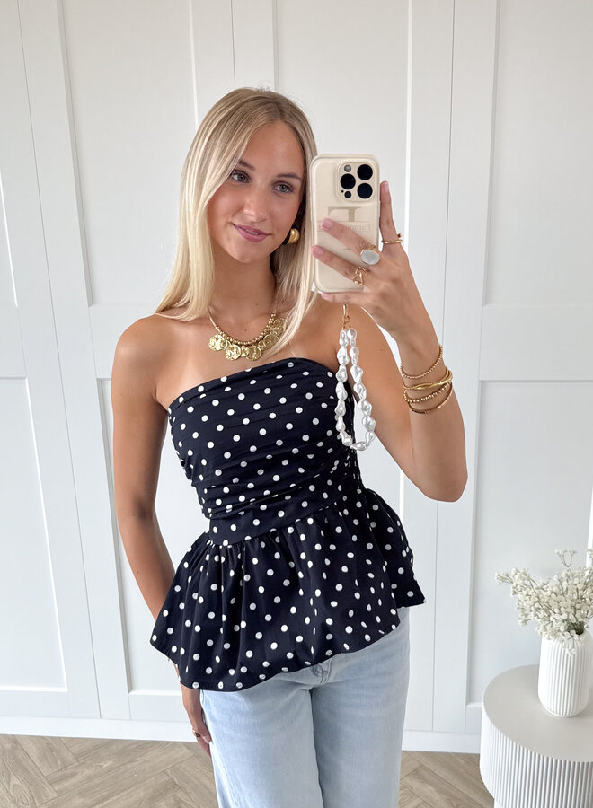 Strapless top Lola navy
