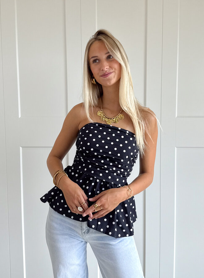 Strapless top Lola navy