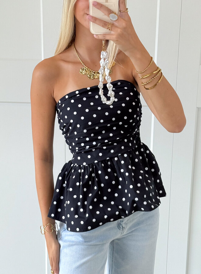 Strapless top Lola navy