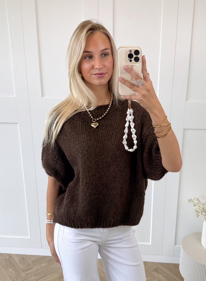 Trui Suus donkerbruin