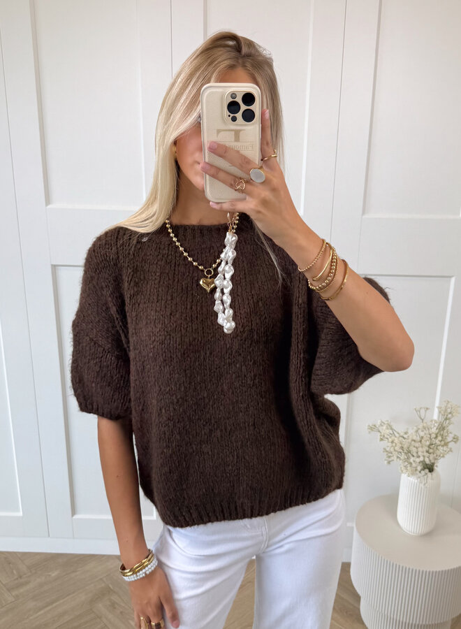 Trui Suus donkerbruin