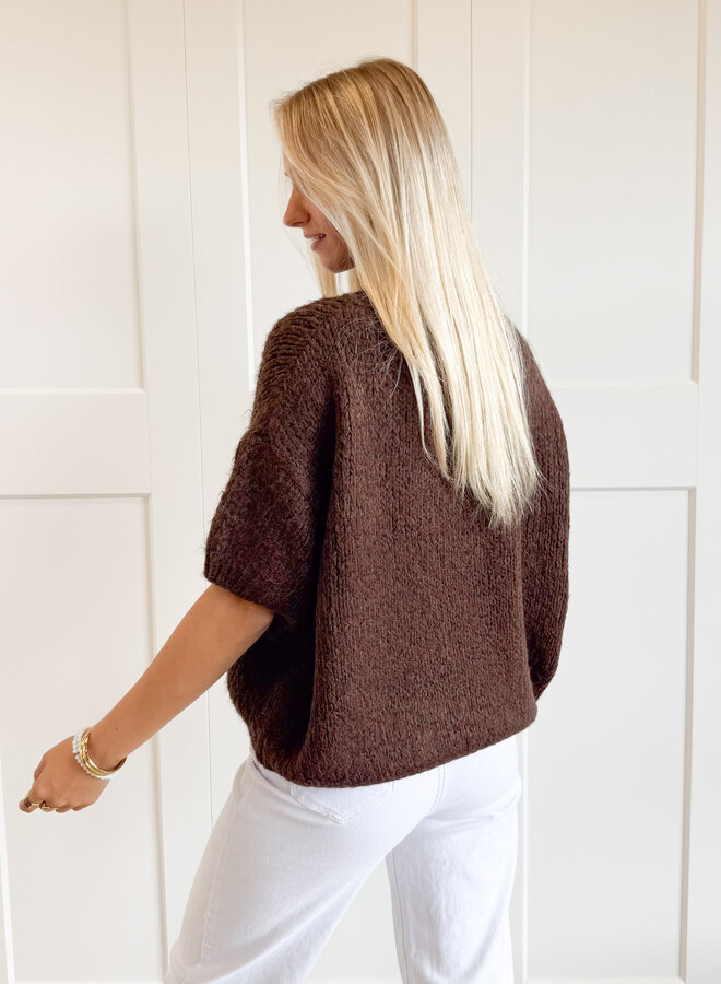 Trui Suus donkerbruin