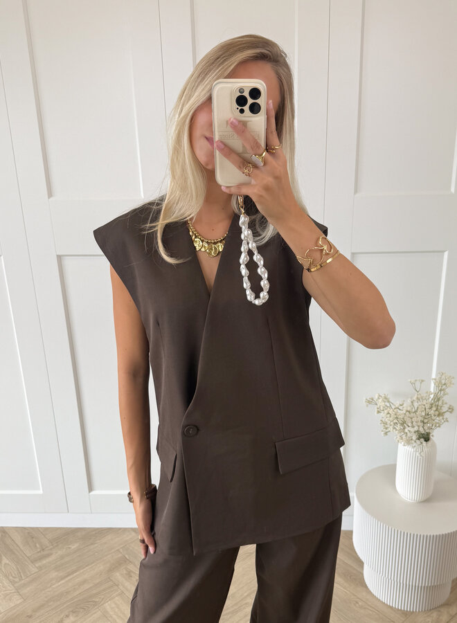 Gilet Sienna bruin