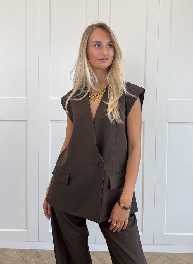 Gilet Sienna bruin