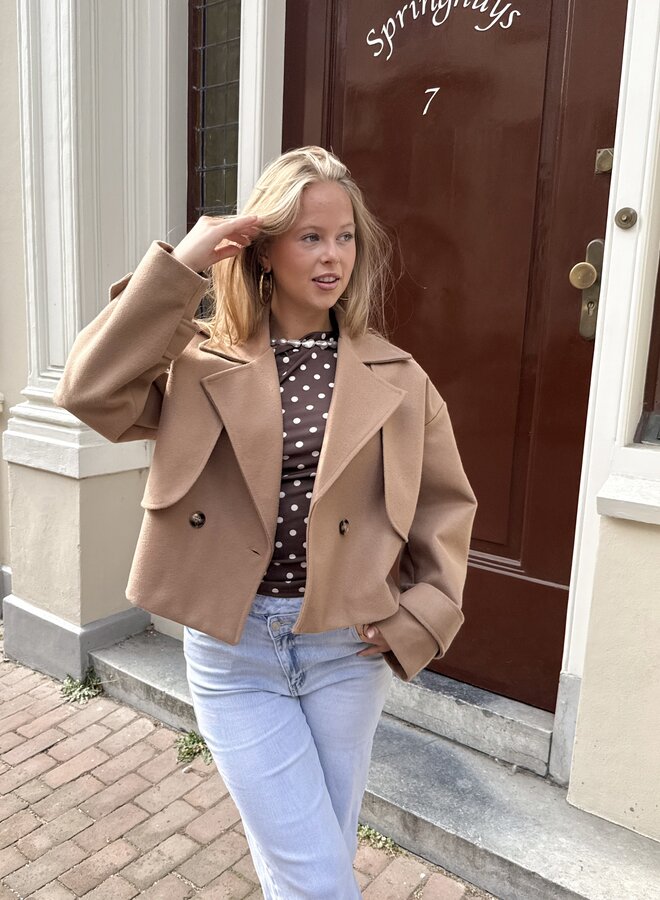 Trenchcoat jas Elena camel