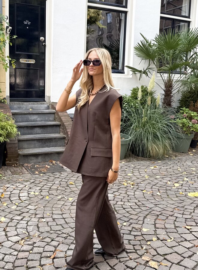 Pantalon Amélie bruin