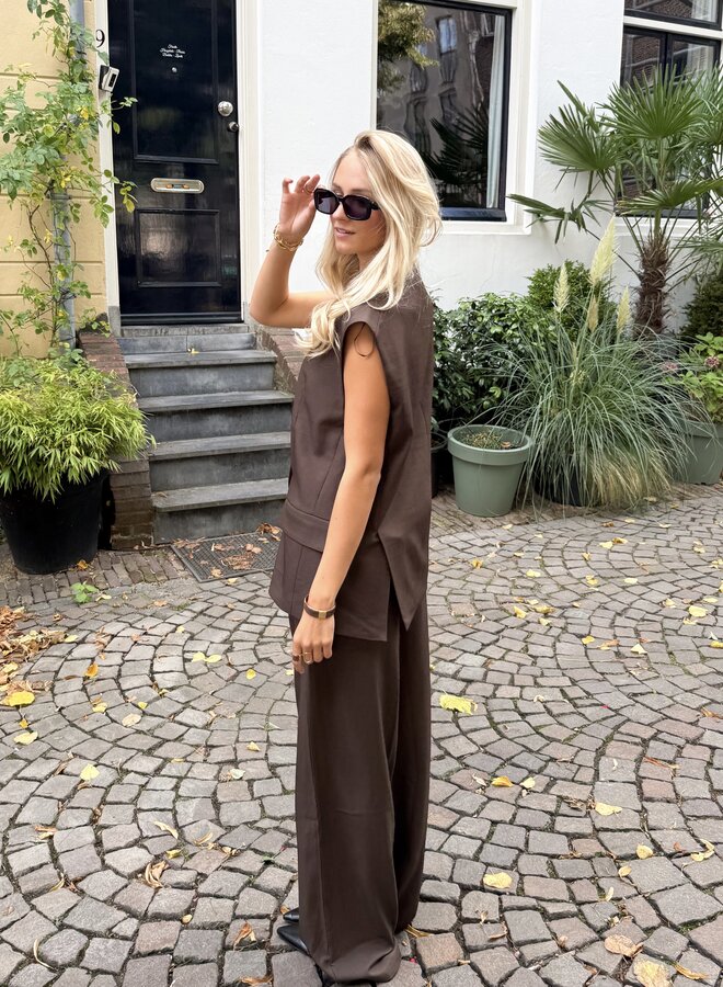 Pantalon Amélie bruin