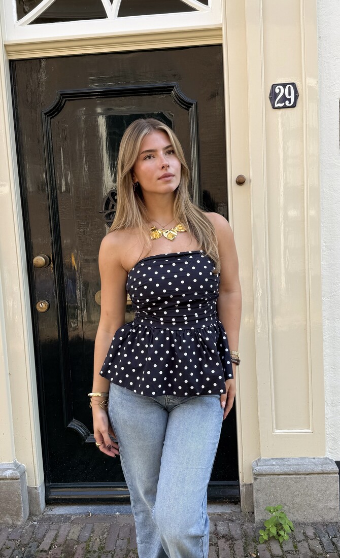 Strapless top Lola navy