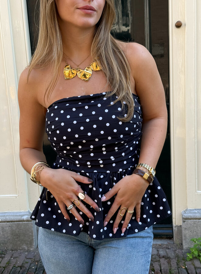 Strapless top Lola navy