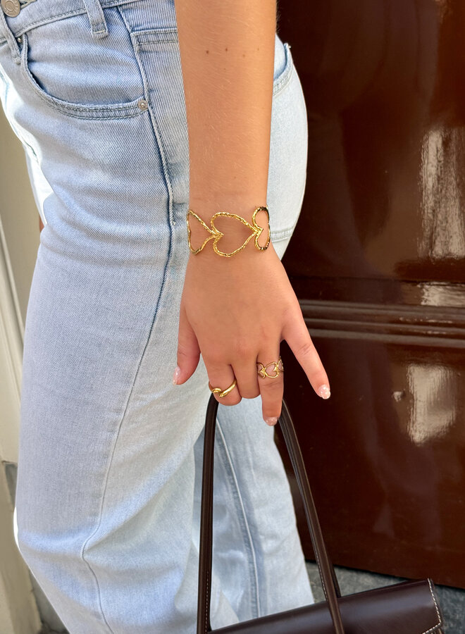 I Heart bangle armband