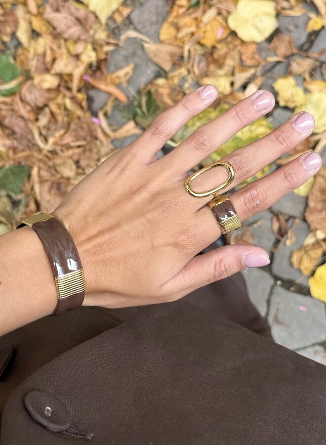 Mocha bangle armband