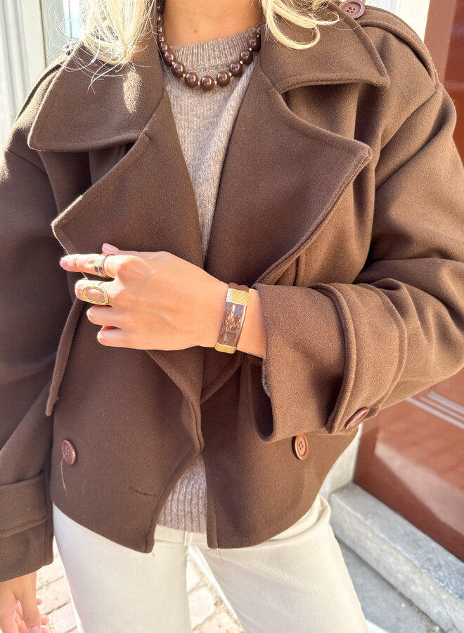 Mocha bangle armband