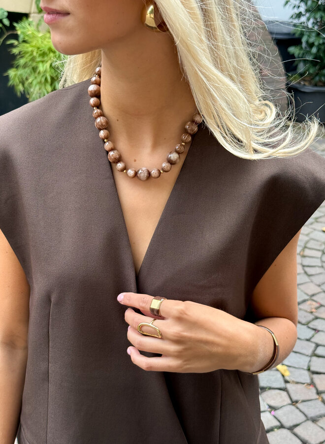 Marble glow kralenketting