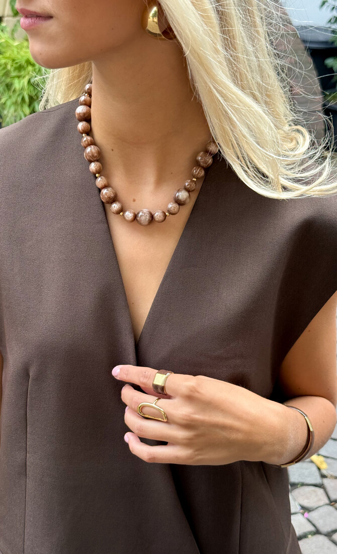 Marble glow kralenketting