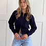Zipper vest Zoë navy