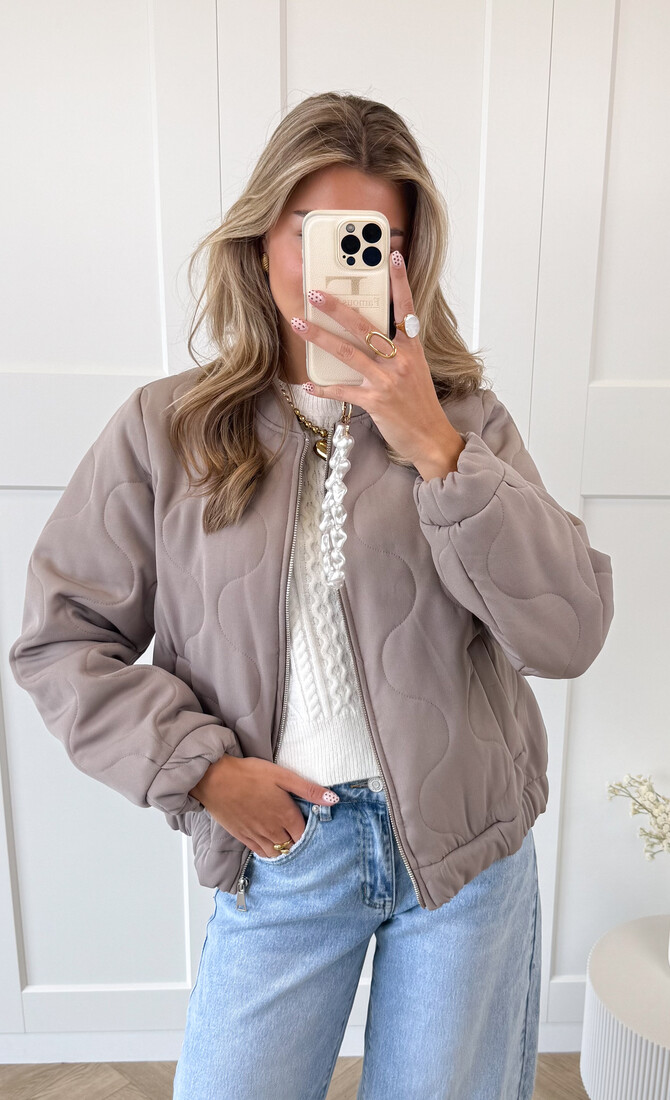 Bomberjack Mosa taupe