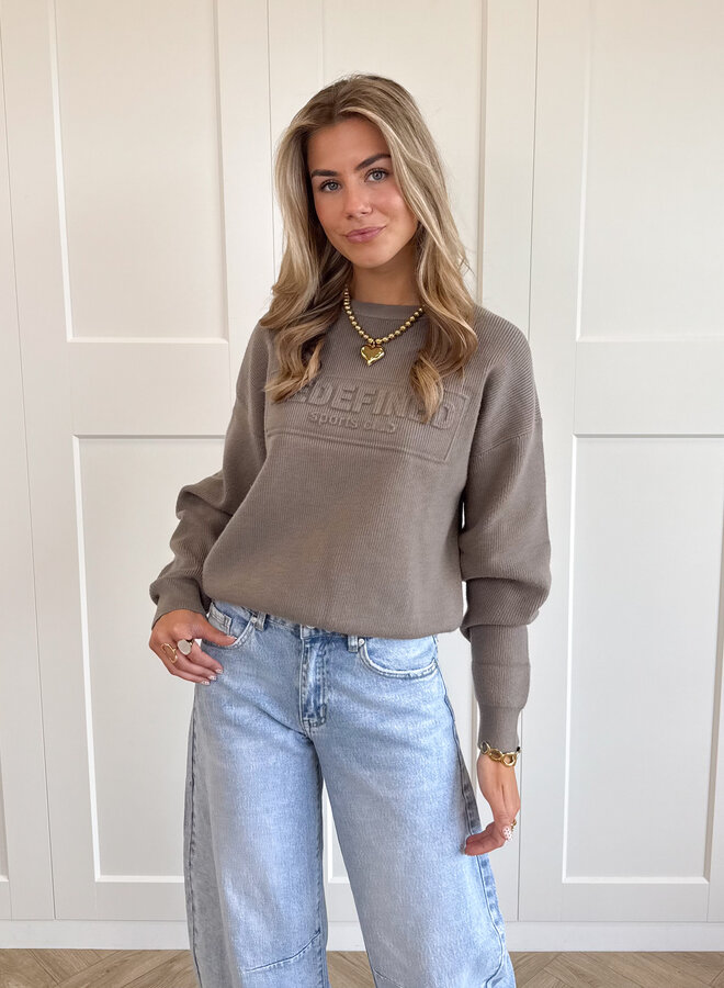 Trui Maren taupe