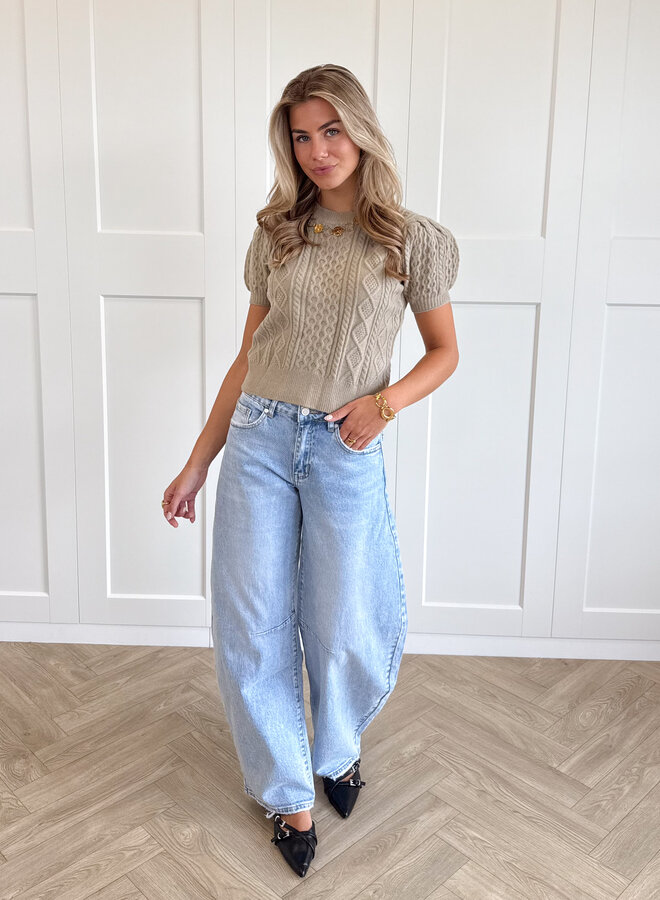 Jeans balloon Amira blauw