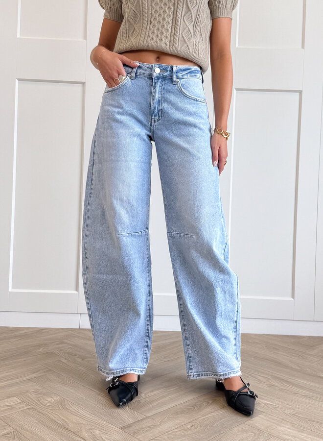 Jeans balloon Amira blauw